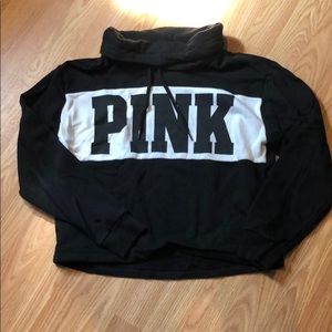 Pink cropped hoodie